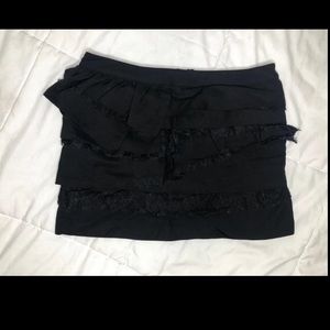 Black Ruffle Skirt